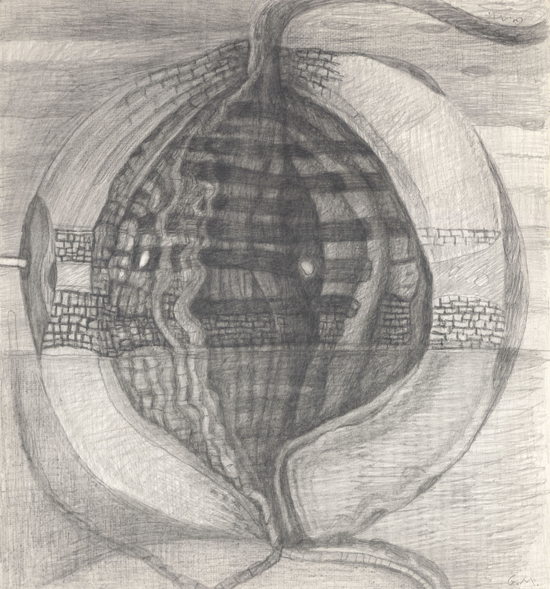 The Spirit of Thousand Skins II - paper, pencil 42x38 cm (2010)